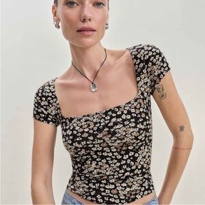 Reformation Bardot Knit Top Size XS